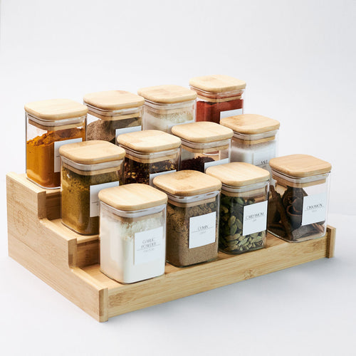 #12 contenants hermétiques en verre et bois#
